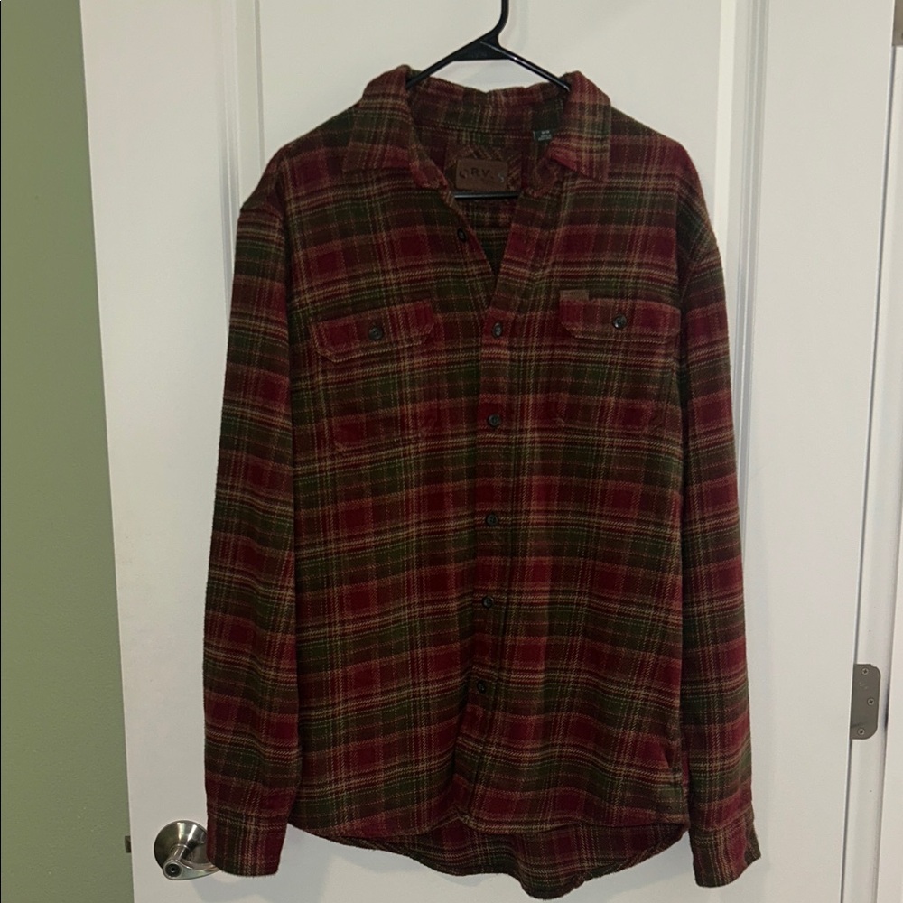 Orvis Red and Green flannel